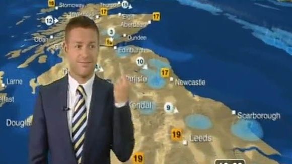 Vidéobuzz : Un doigt d'honneur se glisse dans la météo