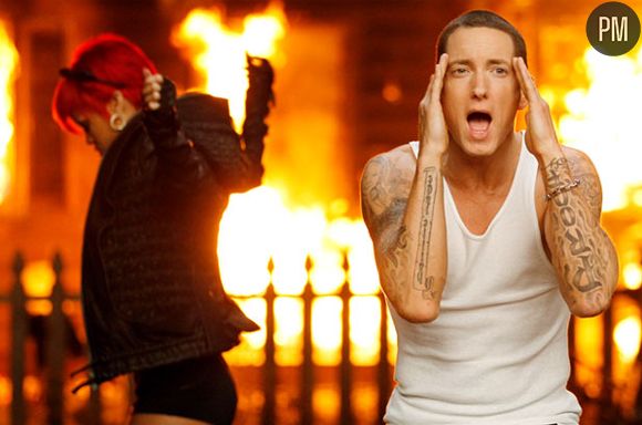 Rihanna et Eminem dans le clip de "Love the Way You Lie"