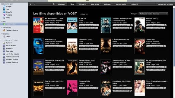 iTunes propose désormais des films en version originale sous-titrée