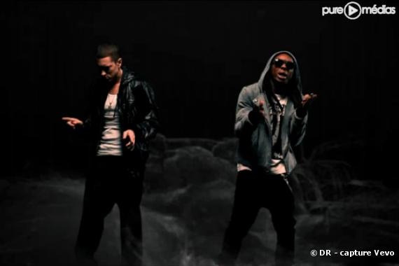 Eminem et Lil Wayne dans le clip de "No Love"