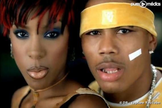 Kelly Rowland et Nelly en 2002 dans le clip de "Dilemma"