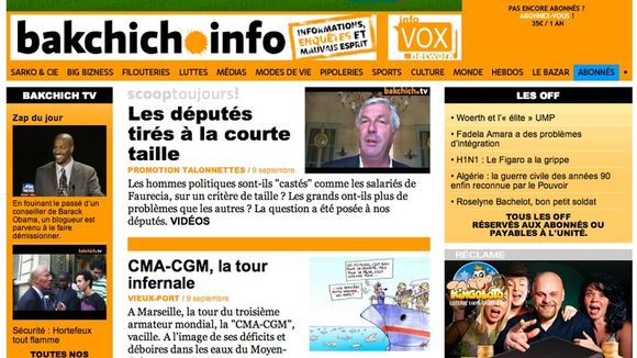 "Bakchich" au bord du dépot de bilan