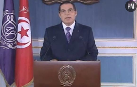 Le président tunisien Ben Ali, le 13 janvier 2010