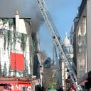 L'incendie de la salle de l'Elysée Montmartre, le 22 mars 2011 à Paris