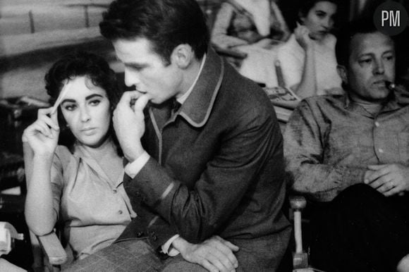 Elizabeth Taylor avec Edward Dmytryk en 1957.