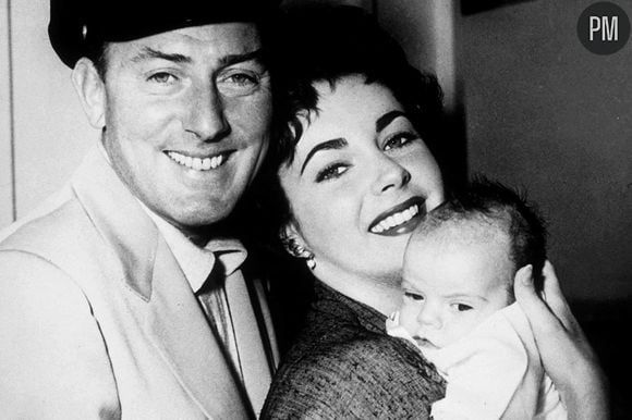 Elizabeth Taylor et Michael Wilding et leur premier film en 1953.