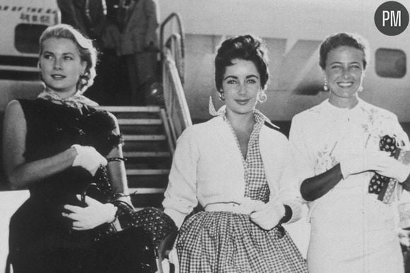 Elizabeth Taylor, Grace Kelly et Loraine Day en 1954. 