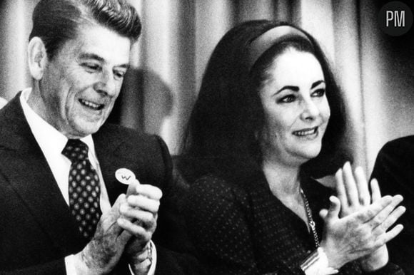 Elizabeth Taylor avec Ronald Reagan en 1978.