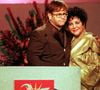 Elizabeth Taylor avec Elton John en 1996.