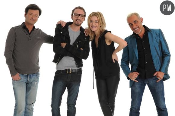 Olivier Schultheis, Christophe Willem, Véronic Dicaire et Henry Padovani, le jury de 