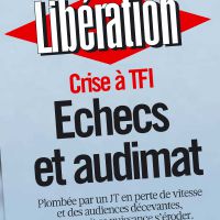 Crise à TF1 : "Echecs et audimat" à la Une de Libération