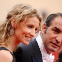 Jean Dujardin et Alexandra Kamy, Cannes 2011. 
