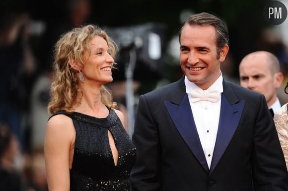 Jean Dujardin et Alexandra Kamy, Cannes 2011. 