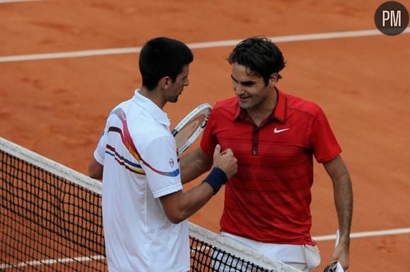 Novak Djokovic et Roger Federer