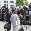Les médias étaient très nombreux pour couvrir l'audience de DSK, le 6 juin 2011 à New York.