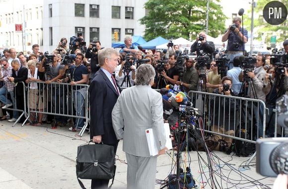 Les médias étaient très nombreux pour couvrir l'audience de DSK, le 6 juin 2011 à New York.