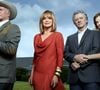 Larry Hagman, Linda Gray, Patrick Duffy et Brenda Strong dans "Dallas" 2012