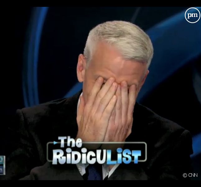 Anderson Cooper pris d'un fou rire dans son émission
