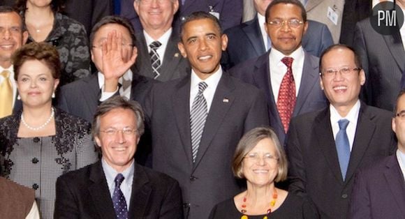 Gros plan de la photo de Barack Obama aux Nations Unies, le 21 septembre 2011