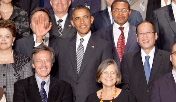 Gros plan de la photo de Barack Obama aux Nations Unies, le 21 septembre 2011