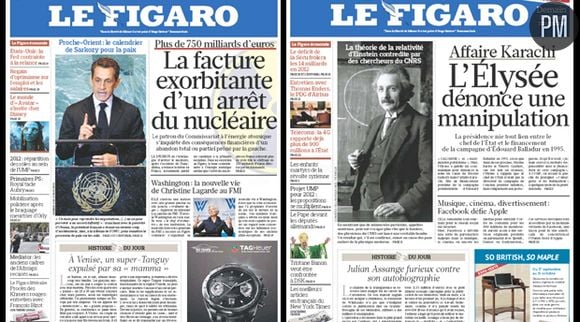 Le Figaro, éditions du 22 et 23 septembre.