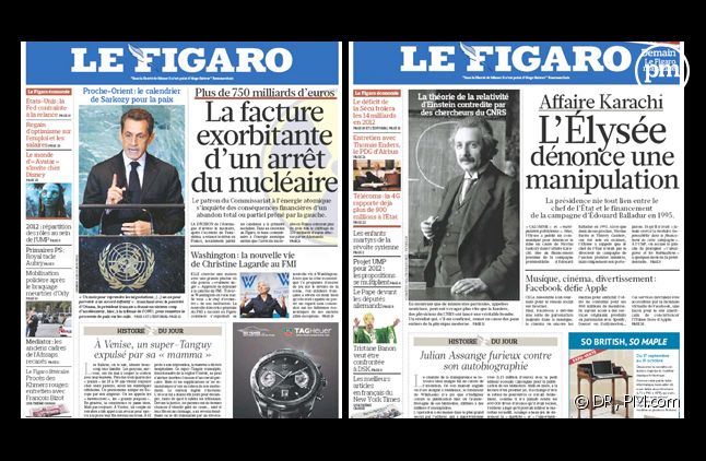 Le Figaro, éditions du 22 et 23 septembre.