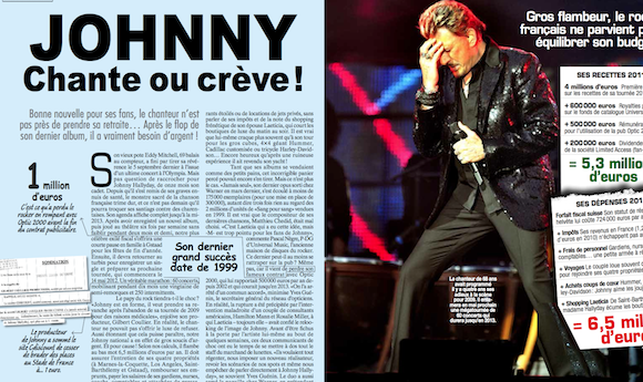 Le mensuel "Capital" enquête sur le train de vie de Johnny Hallyday dans son numéro de décembre 2011