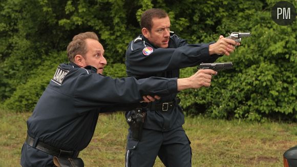 Dany Boon et Benoît Poelvoorde dans "Rien à déclarer"