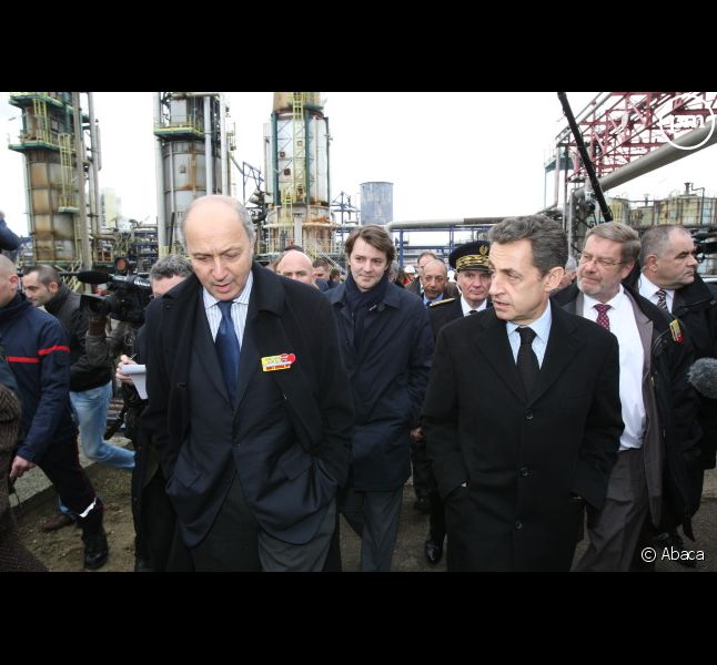 Nicolas Sarkozy et Laurent Fabius, le 24 février 2012.