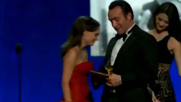 La joie de Jean Dujardin aux Oscars 2012