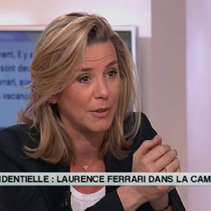 Laurence Ferrari, sur le plateau de "C à vous" le 2 mars 2012.