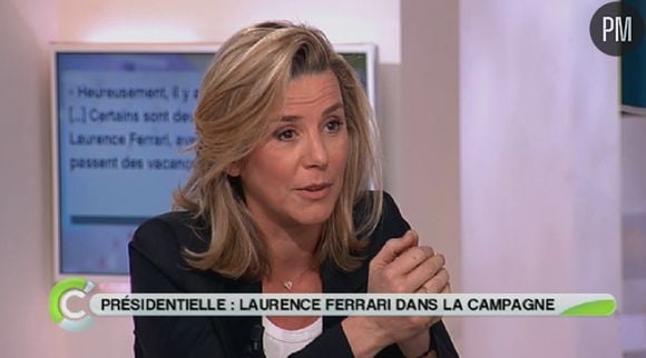 Laurence Ferrari, sur le plateau de "C à vous" le 2 mars 2012.