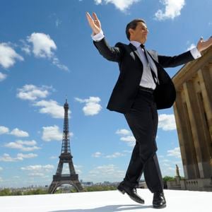 Nicolas Sarkozy, place du Trocadéro à Paris le 1er mai 2012.