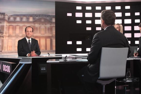 François Hollande, lors du débat présidentiel du 2 mai 2012.