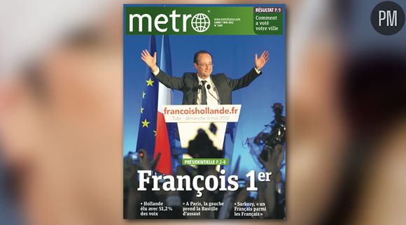 La Une de Métro du 7 mai 2012.