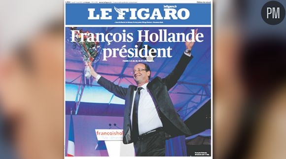 La Une du Figaro du 7 mai 2012.