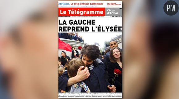 La Une du Télégramme du 7 mai 2012.