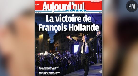 La Une du Parisien/Aujourd'hui en France du 7 mai 2012.