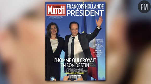 A la Une de Paris Match, le 7 mai 2012.