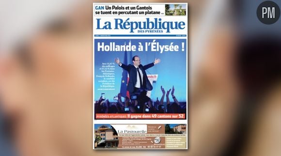 A la Une de La République, le 7 mai 2012.