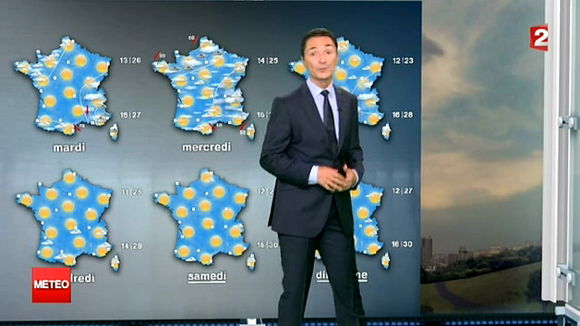 La nouvelle météo de France 2 incarnée par Philippe Verdier.