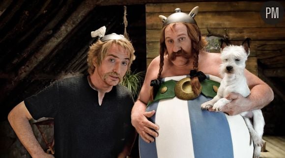 Edouard Baer et Gérard Depardieu dans "Astérix et Obélix au service de sa majesté"