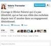 Le tweet de Valérie Trierweiler