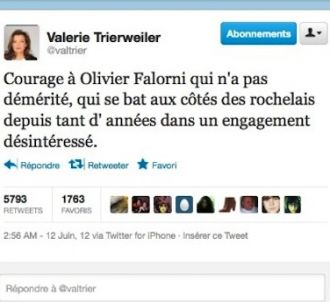Le tweet de Valérie Trierweiler