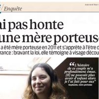 Un témoignage bidon de mère porteuse dans "Le Parisien/Aujourd'hui en France"