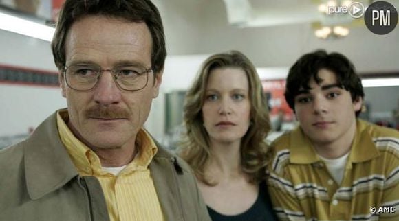 Bryan Cranston, Anna Gunn et RJ Mitte dans "Breaking Bad"