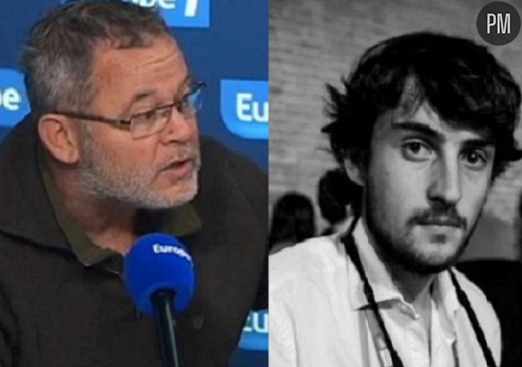 Les deux journalistes enlevés, Didier François (à gauche) et Edouard Elias. 