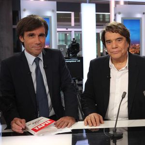 David Pujadas et Bernard Tapie au JT de 20h de France 2