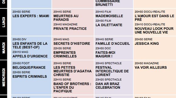 Tous les programmes de la télé du 10 au 16 août 2013