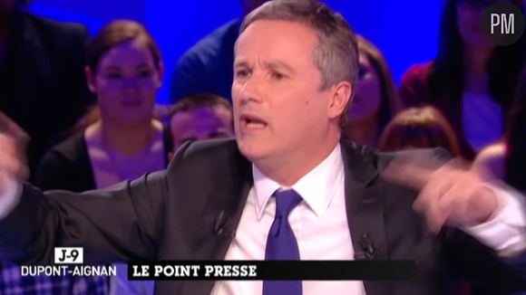 Nicolas Dupont-Aignant, invité du "Grand Journal" de Canal + en avril 2012.